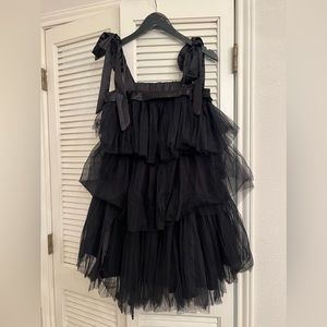 Medium Black tiered dress.